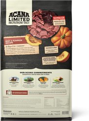 ACANA Singles Limited Ingredient Diet Beef & Pumpkin Recipe Grain-Free Dry Dog Food, 22.5-lb bag slide 2 of 9