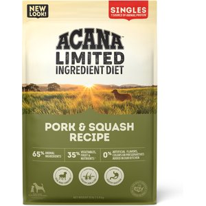 ACANA Singles Limited Ingredient Diet Pork & Squash Recipe Grain-Free Dry Dog Food, 13-lb bag