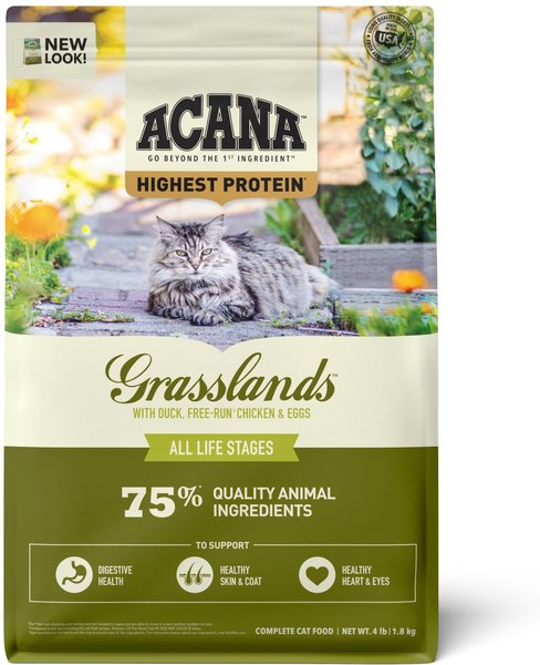 ACANA Grasslands Grain-Free Dry Cat Food, 4-lb bag slide 1 of 9