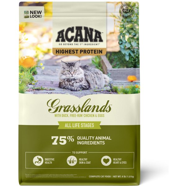 GATHER Free Acres Organic FreeRun Chicken Dry Cat Food, 4lb bag