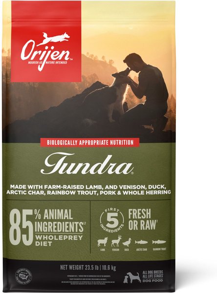 ORIJEN Tundra Grain Free Dry Dog Food 23.5 lb bag Chewy