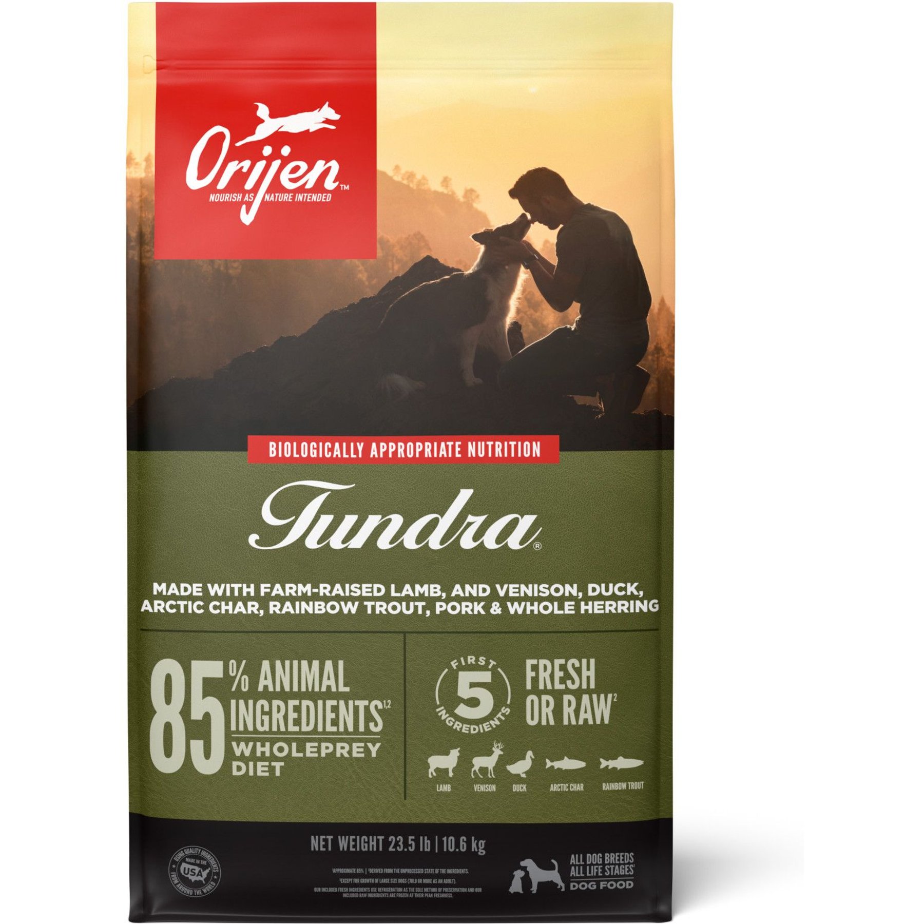 ORIJEN Tundra Grain Free Dry Dog Food 23.5 lb bag Chewy