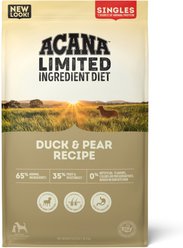 ACANA Singles Limited Ingredient Duck & Pear Grain-Free Dry Dog Food, 22.5-lb bag