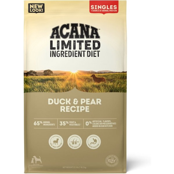 ACANA Singles + Wholesome Grains Limited Ingredient Diet Duck & Pumpkin ...