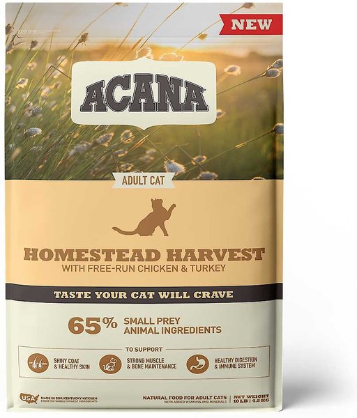 ACANA Homestead Harvest High Protein Adult Dry Cat Food 4 lb bag