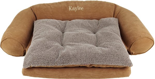 Carolina Pet Ortho Sleeper Comfort Personalized Sofa Dog Bed, Saddle, Small slide 1 of 4