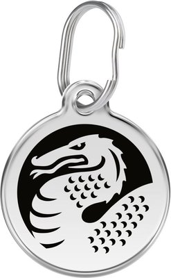 Red Dingo Dragon Stainless Steel Personalized Dog & Cat ID Tag, slide 1 of 1