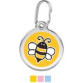 Red Dingo Bumble Bee Stainless Steel Personalized Dog & Cat ID Tag, Yellow, Small