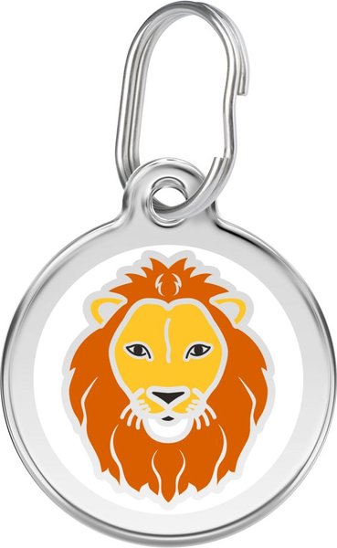 Red Dingo Lion Stainless Steel Personalized Dog & Cat ID Tag, Small slide 1 of 7