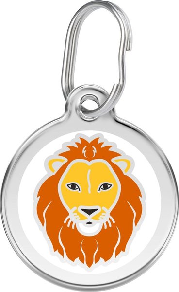 Red Dingo Lion Stainless Steel Personalized Dog & Cat ID Tag, Medium slide 1 of 7