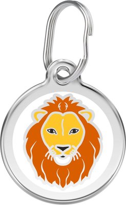 Red Dingo Lion Stainless Steel Personalized Dog & Cat ID Tag, slide 1 of 1
