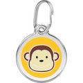 Red Dingo Monkey Stainless Steel Personalized Dog & Cat ID Tag, Medium