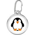 Red Dingo Penguin Stainless Steel Personalized Dog & Cat ID Tag, Small