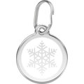 Red Dingo Snowflake Stainless Steel Personalized Dog & Cat ID Tag, Medium
