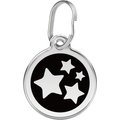 Red Dingo Star Stainless Steel Personalized Dog & Cat ID Tag, Black, Small