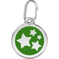 Red Dingo Star Stainless Steel Personalized Dog & Cat ID Tag, Green, Medium