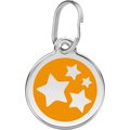 Red Dingo Star Stainless Steel Personalized Dog & Cat ID Tag, Orange, Small