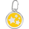 Red Dingo Star Stainless Steel Personalized Dog & Cat ID Tag, Yellow, Small