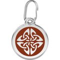 Red Dingo Tribal Arrows Stainless Steel Personalized Dog & Cat ID Tag, Brown, Medium