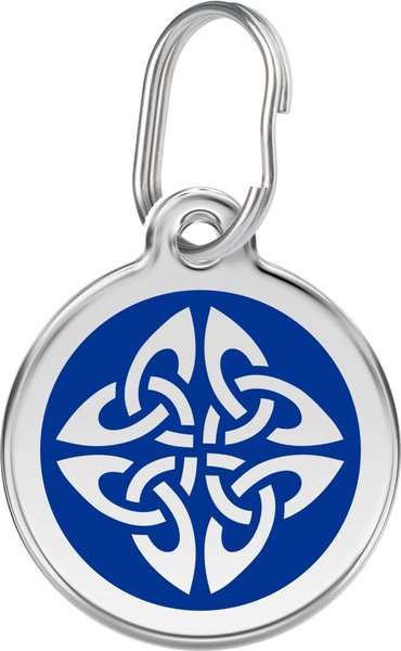 Red Dingo Tribal Arrows Stainless Steel Personalized Dog & Cat ID Tag, Blue, Medium slide 1 of 6