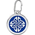 Red Dingo Tribal Arrows Stainless Steel Personalized Dog & Cat ID Tag, Blue, Medium