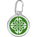 Red Dingo Tribal Arrows Stainless Steel Personalized Dog & Cat ID Tag, Green, Medium