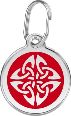 Red Dingo Tribal Arrows Stainless Steel Personalized Dog & Cat ID Tag, slide 1 of 1