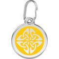 Red Dingo Tribal Arrows Stainless Steel Personalized Dog & Cat ID Tag, Yellow, Medium