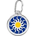 Red Dingo Tribal Sun Stainless Steel Personalized Dog & Cat ID Tag, Small
