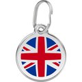 Red Dingo United Kingdom Flag Stainless Steel Personalized Dog & Cat ID Tag, Small