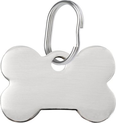 Red Dingo Bone Personalized Silver Stainless Steel Dog & Cat ID Tag, slide 1 of 1
