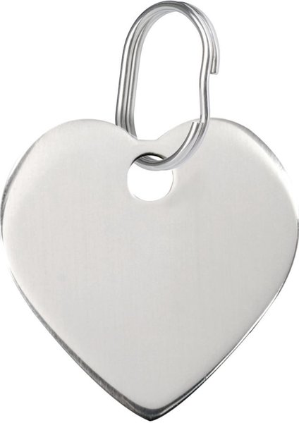 Red Dingo Heart Personalized Silver Stainless Steel Dog & Cat ID Tag, Medium slide 1 of 6