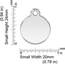 Red Dingo Cupcake Stainless Steel Personalized Dog & Cat ID Tag, Small slide 2 of 7