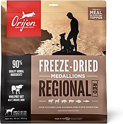 ORIJEN Regional Red Grain-Free Freeze-Dried Dog Food & Topper, 16-oz bag