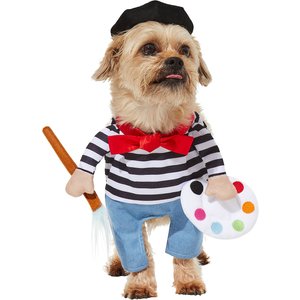 Frisco Front Walking French Artist Dog & Cat Costume, Medium