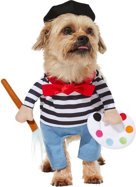 Frisco Front Walking French Artist Dog & Cat Costume, X-Large slide 1 of 8