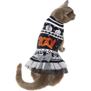 Frisco "Boo!" Dog & Cat Sweater Dress, X-Small