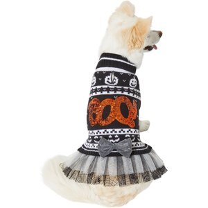 Frisco "Boo!" Dog & Cat Sweater Dress, Large