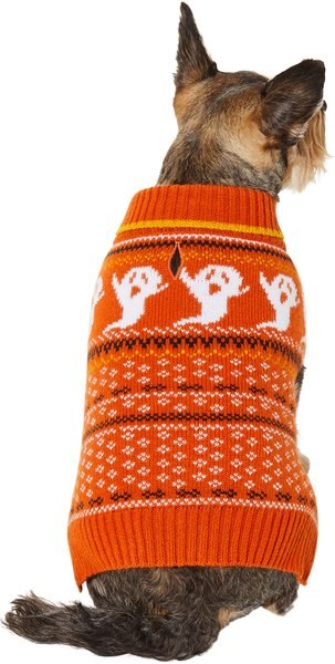 Frisco Ghost Fair Isle Dog & Cat Sweater, Medium slide 1 of 7