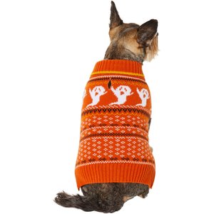 Frisco Ghost Fair Isle Dog & Cat Sweater, Medium