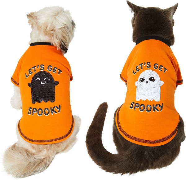 Frisco Sequin Let's Get Spooky Dog & Cat T-Shirt, X-Small slide 1 of 8