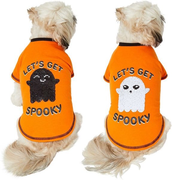 Frisco Sequin Let's Get Spooky Dog & Cat T-Shirt, Medium slide 1 of 8