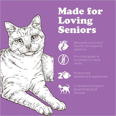 Show full view: Now Fresh Grain-Free Senior Dry Cat Food, 3-lb bag slide 4 of 11