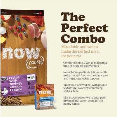 Show full view: Now Fresh Grain-Free Senior Dry Cat Food, 3-lb bag slide 10 of 11