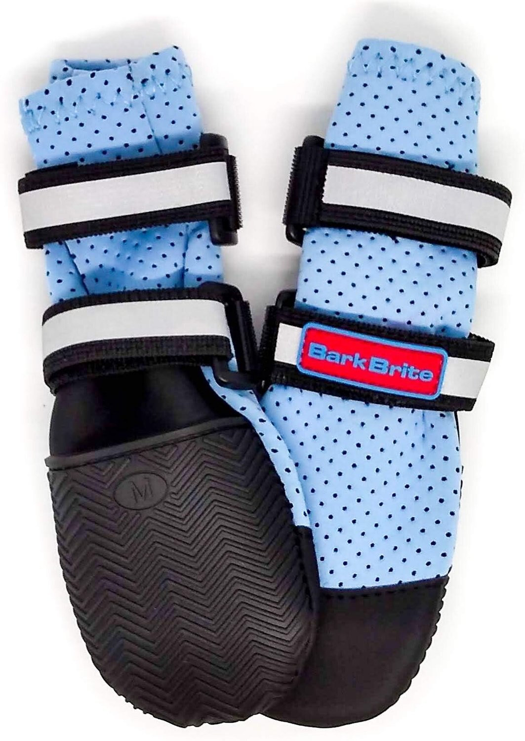 BARK BRITE Lightweight Neoprene Paw Protector Dog Boots, Blue, Medium