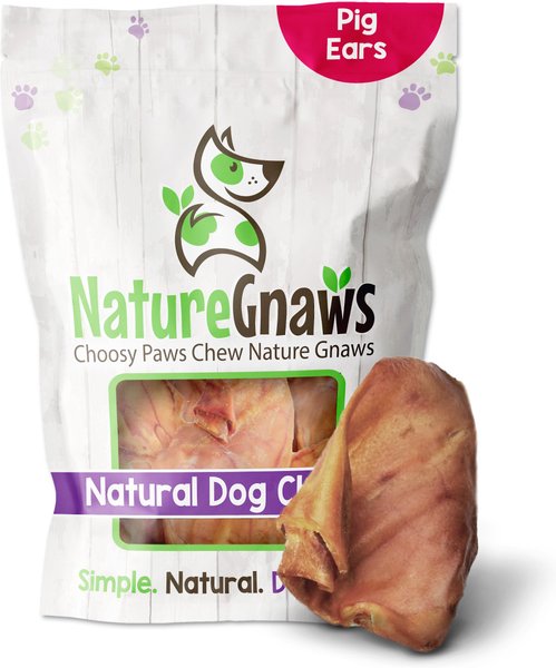 Nature Gnaws Pig Ear Dog Treats, 15 count slide 1 of 7