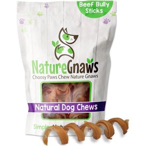 Nature Gnaws Bully Stick Springs 7 - 8" Dog Treats, 25 count
