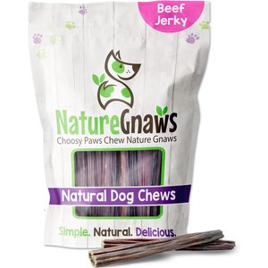 Nature Gnaws Beef Junior Jerky Sticks 5-6-in Dog Treats, 30 count