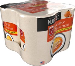 Nutri-Vet Fresh Pumpkin + SuperBlend Flavored Puree Digestive Supplement for Cats & Dogs, 4 count