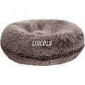 Bessie + Barnie Signature Frosted Willow Shag Personalized Pillow Cat & Dog Bed with Removable Cover, Medium